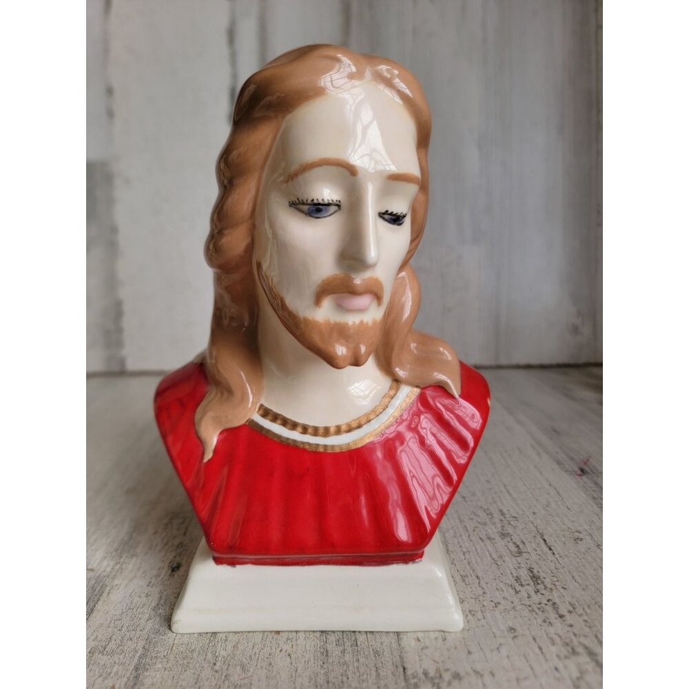 Vintage Easter Jesus head bust unique Xmas home‎ decor religious